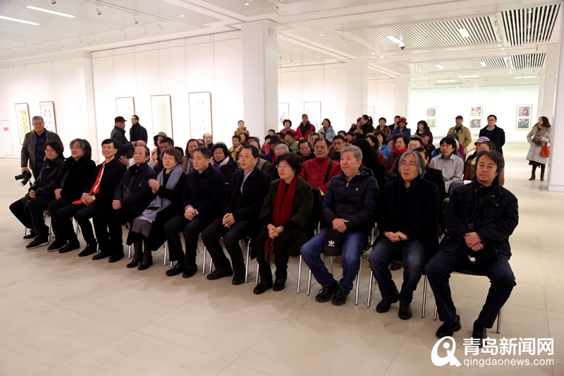 南北书画雅集 汕头岭海翰墨社书画作品（青岛）展举行