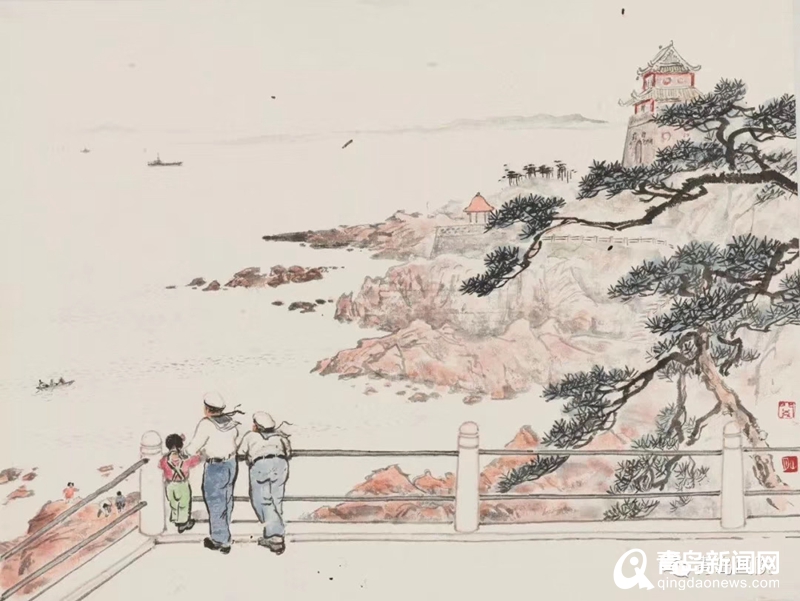 赏大师风采 关山月65年前青岛写生真迹亮相