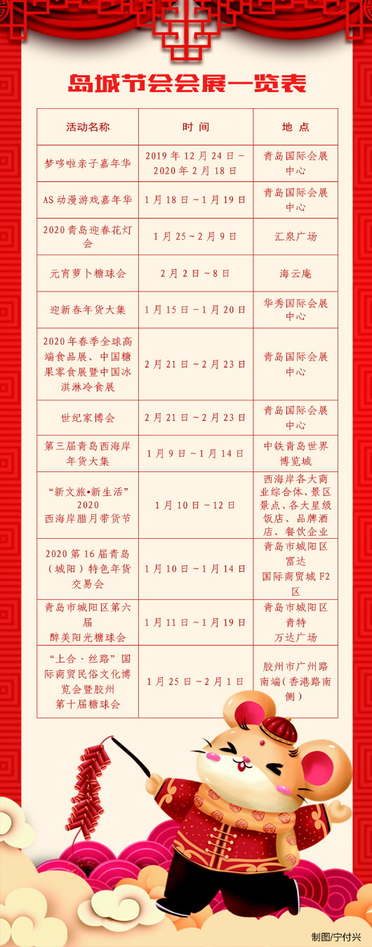 看演出逛节会过个＂时尚鼠年＂!节目表请收藏好