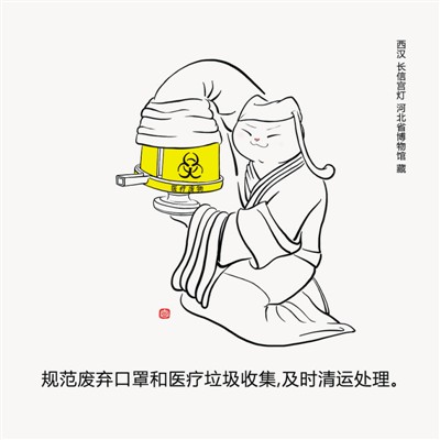 文物化身“表情包” 提示复工莫忘防疫