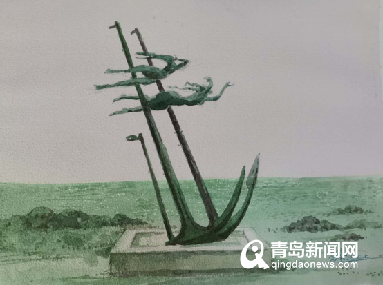 全国女水彩画家作品展5月30日在青岛市雕塑馆开展