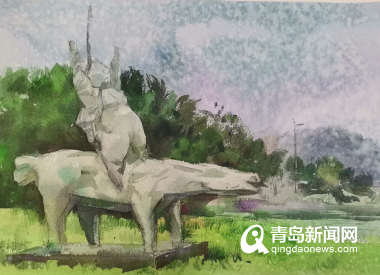 全国女水彩画家作品展5月30日在青岛市雕塑馆开展