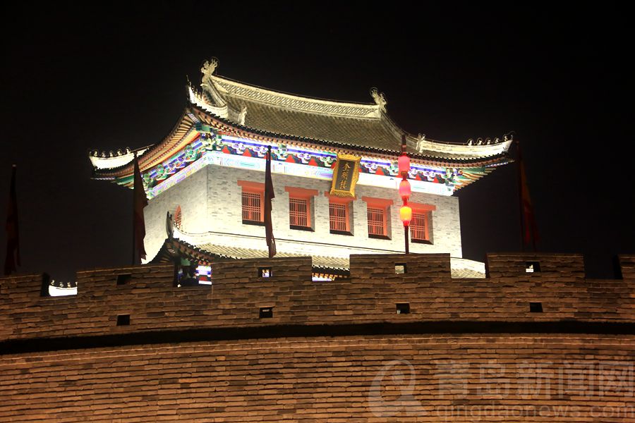 登即墨古城墙 赏全城夜景 纳凉休闲又一个好选择
