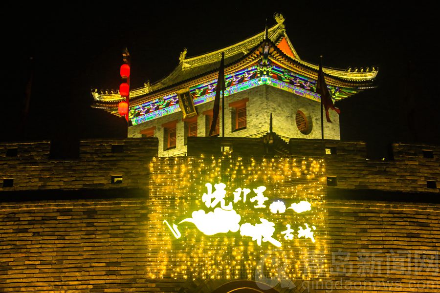 登即墨古城墙 赏全城夜景 纳凉休闲又一个好选择