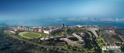 中央美院青岛校区图书楼封顶 ＂莫比乌斯环设计＂现雏形