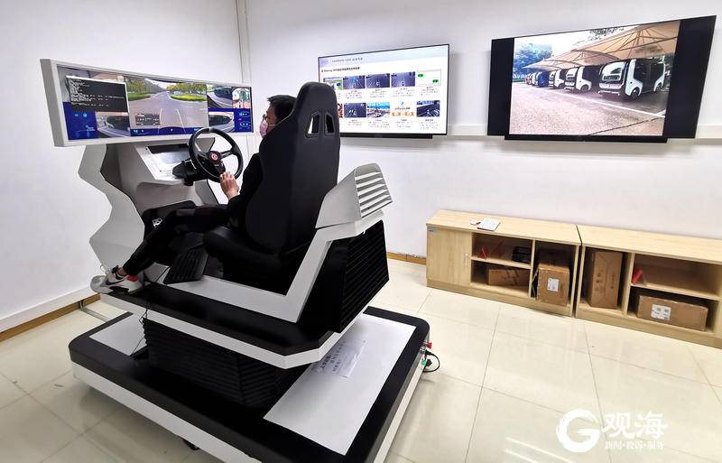 全省首个园区内载人无人驾驶项目青岛试运营