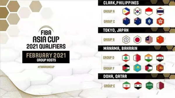 男篮亚洲杯预选赛举办地确定 中国队将赴菲律宾参赛