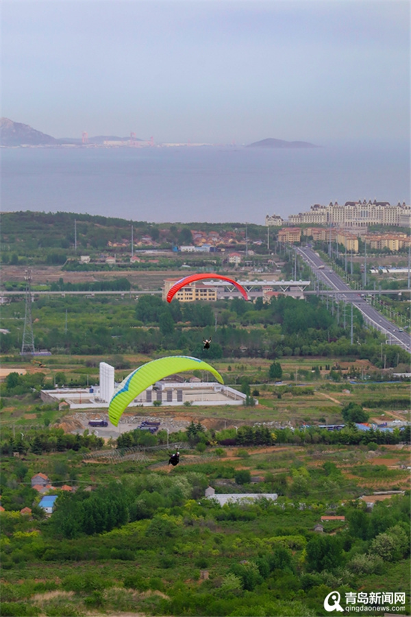 在蓝谷四舍山“体验飞翔”用另一种方式“跨越山海”