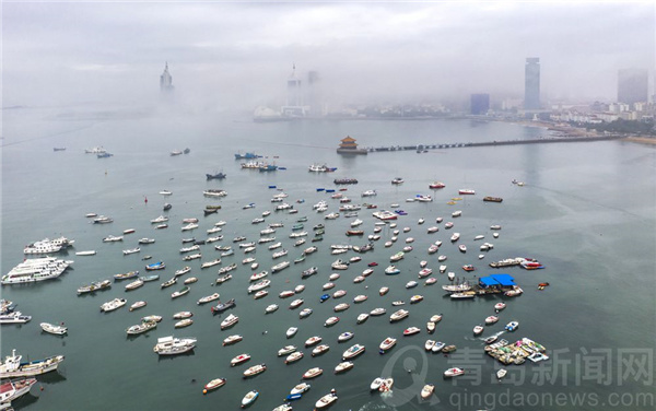 蒙蒙细雨邂逅平流雾 云雾袅袅更似仙境