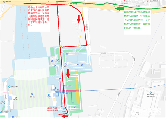 青岛火车北站胶东机场配套停车场启用 送机可在此中转地铁