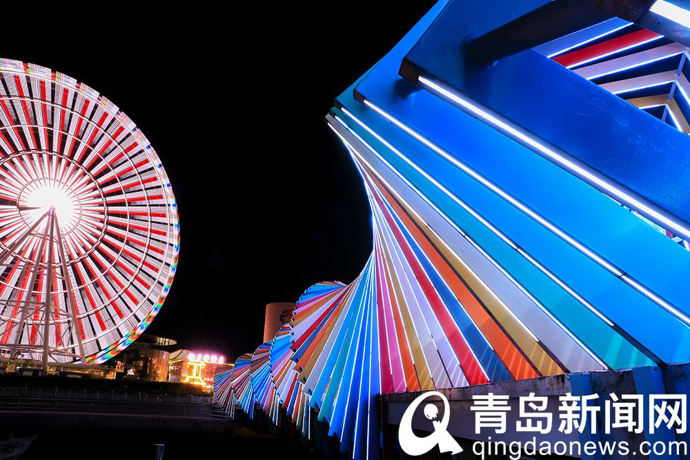 唐岛湾畔秋夜美 这里有青岛靓丽的新地标