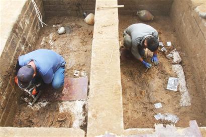 宋金墓群首现青岛西海岸 出土文物数百件以铜器为主