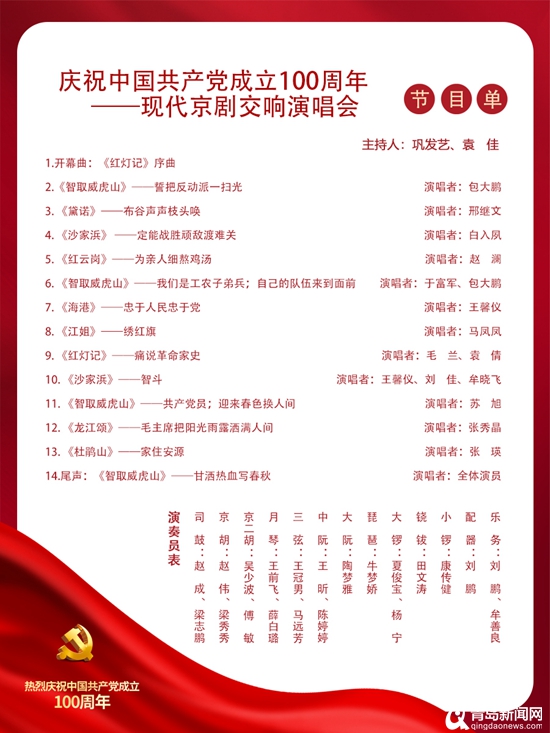 重温红色经典!《现代京剧交响音乐演唱会》将亮相青岛市人民会堂