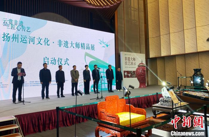 江苏扬州非遗大师精品展开展 152件珍品集中亮相