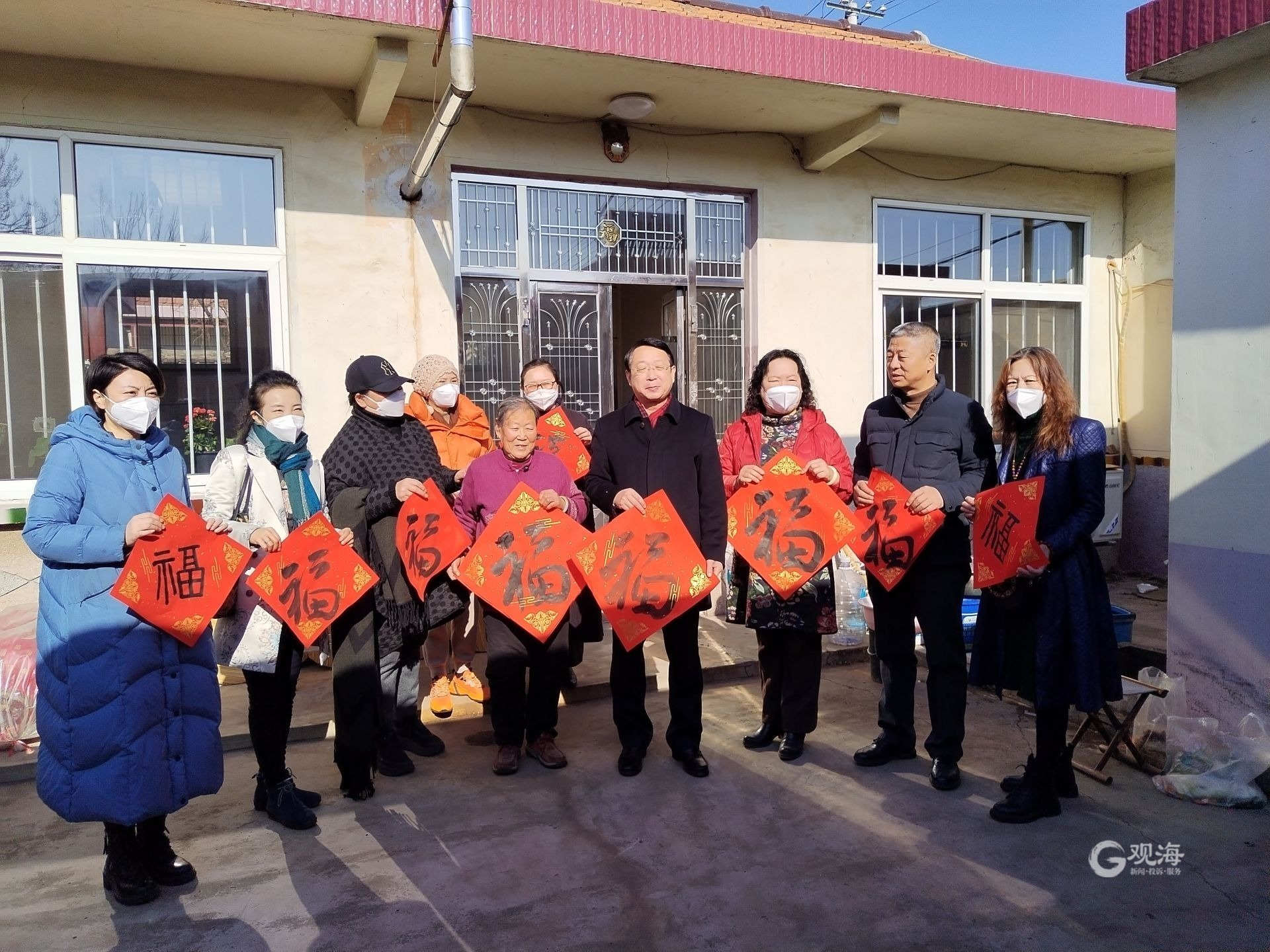 名家书画送下乡 文化年味暖人心！青岛市女书画家协会送文化下基层活动举行
