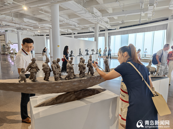 ＂大美山河，写意中国-2023年写意雕塑邀请展＂在青岛市雕塑馆开展