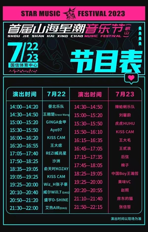 张信哲、房东的猫来青岛了！首届山海星潮音乐节在崂山国信体育场开演