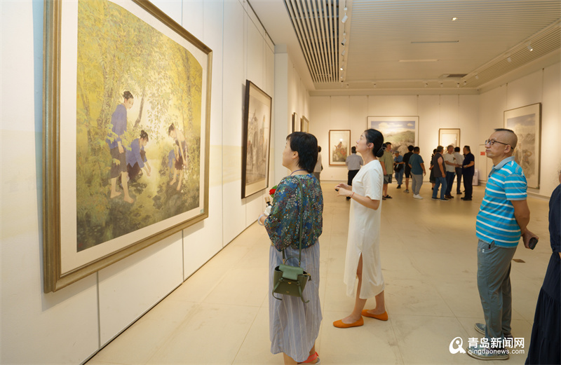 丝路画语！国画大师于文江作品展在青岛画院美术馆举办