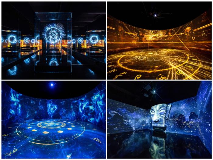 《你好！三星堆》光影沉浸展亮相北京隆福寺