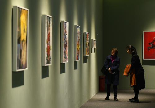 80余国艺术家作品杭州展出 在“百花园”中感受文明互鉴