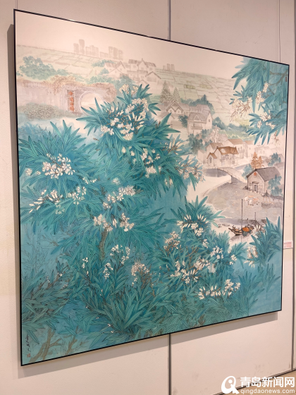 70件绘画作品呈现乡村之美 “画说江村”主题创作作品展在青展出