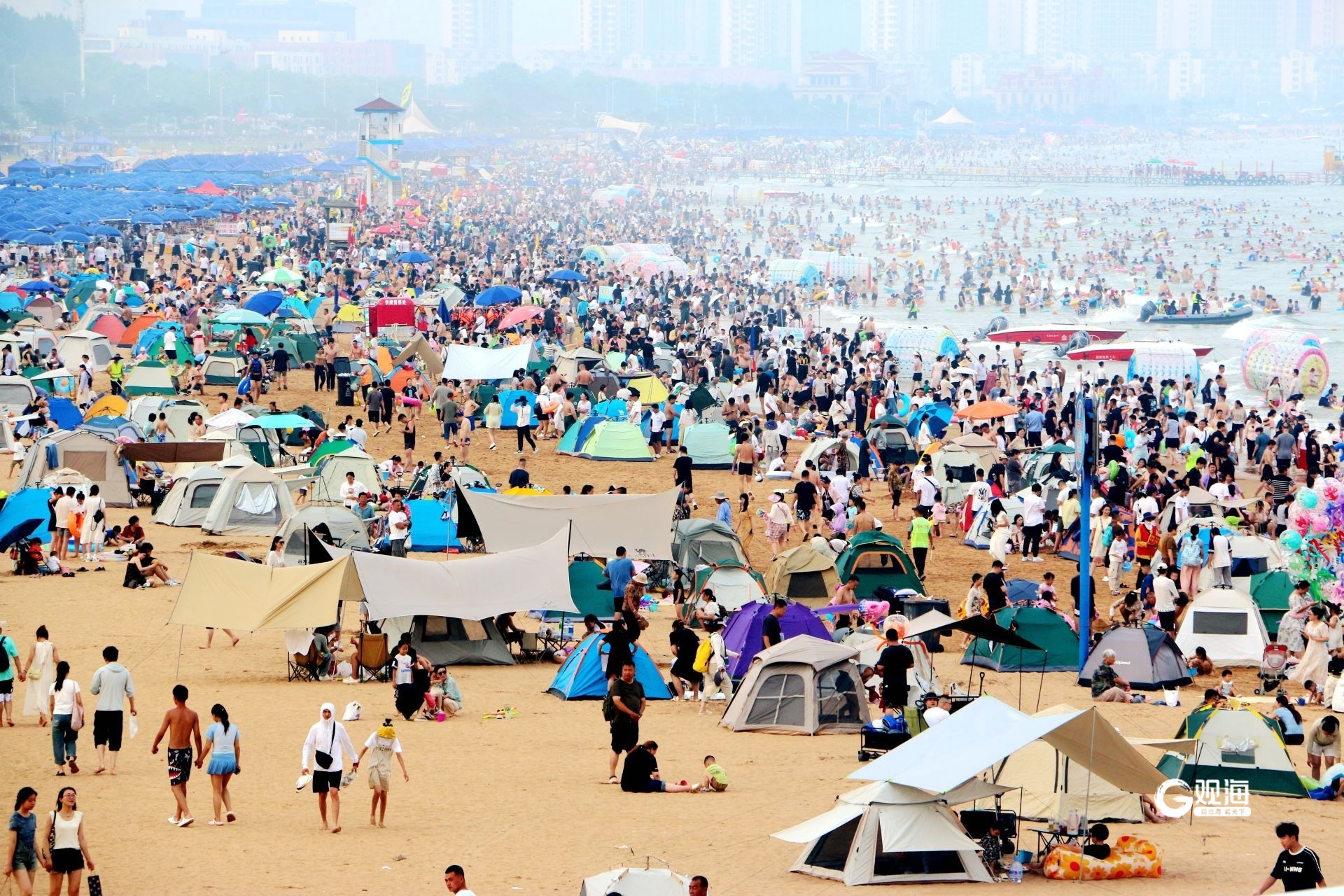 青岛九大海水浴场各美其美 清凉资源变身火热经济